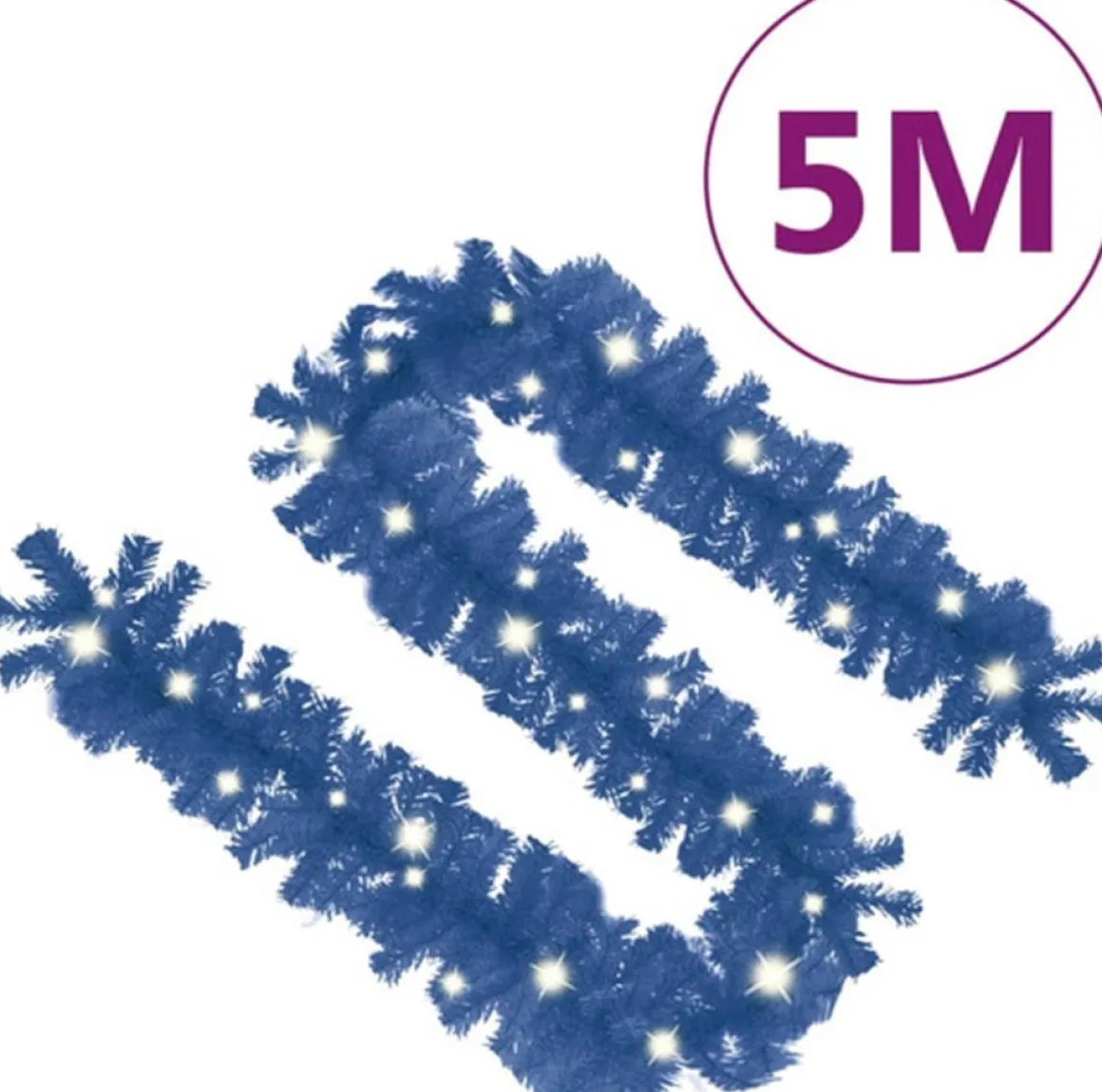 vidaXL Kerstslinger Met Led-Lampjes 5 M Blauw Best