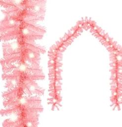 vidaXL Kerstslinger Met Led-Lampjes 5 M Roze Discount