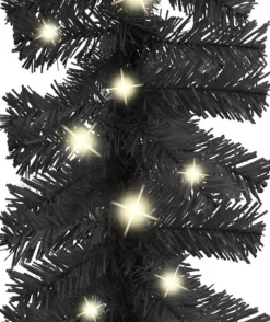 vidaXL Kerstslinger Met Led-Lampjes 5 M Zwart Fashion