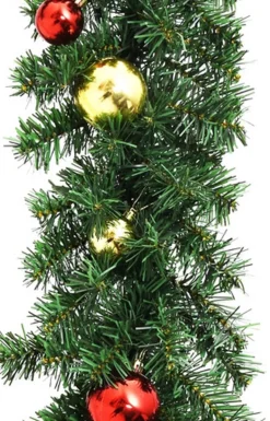 vidaXL Kerstslinger Versierd Met Kerstballen 5 M Clearance