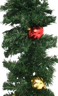vidaXL Kerstslinger Versierd Met Kerstballen 20 M Store