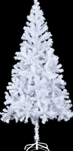 vidaXL Decoratieve Kerstbomen^ Kunstkerstboom Met Stalen Standaard 910 Takken 210 Cm