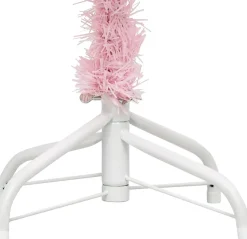 vidaXL Decoratieve Kerstbomen^ Kunstkerstboom Met Standaard 180 Cm Pvc Roze