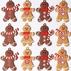 Winkrs - 12X Koekemannetje - Gingerbread Bear - Kerstboom Decoratie - 7 X 5 Cm Best Sale