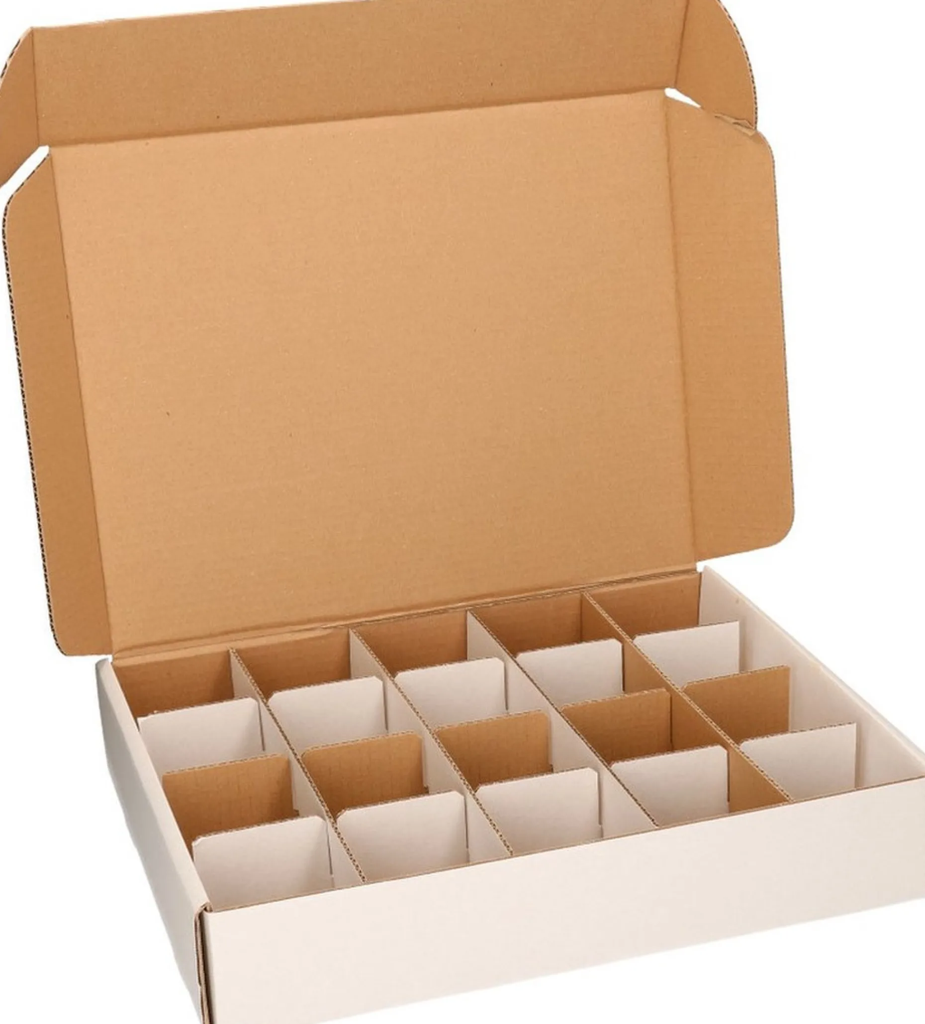 Bellatio Decorations Kerstspullen Opbergers^4X Kerstballen Opbergen Opbergboxen Voor Kerstballen Van 8 Cm - Opbergdozen/Sorteerdozen - Met 20X 8 Cm Vakken - 2 Stuks