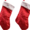 Decoris 2X Rode Pluche Kerstsokken 40 Cm Discount