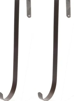 Merkloos 2X Stuks Kerstkrans Ophangen - Bruine Ijzeren Hangers Voor Kerstkransen Store