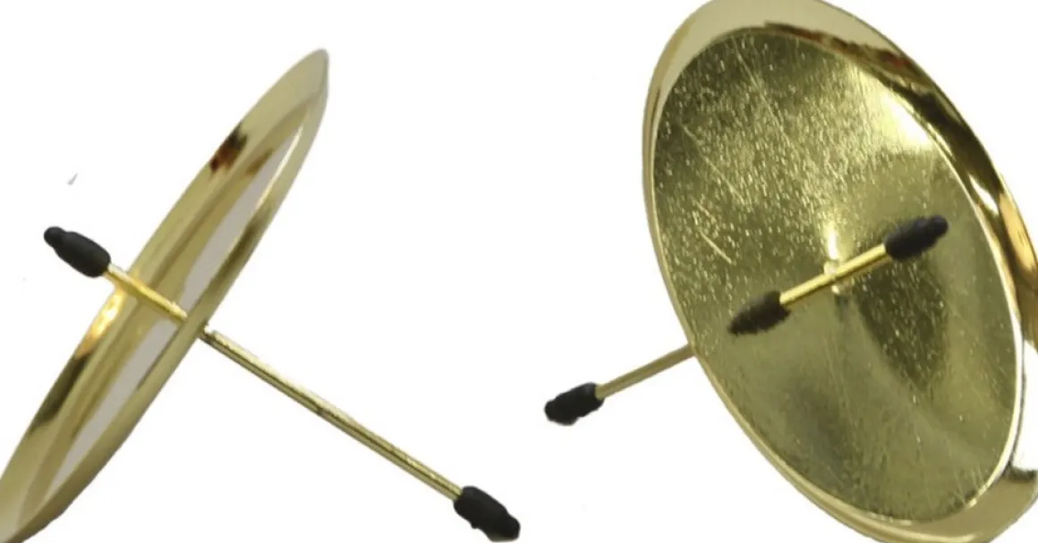 Merkloos 16X Stuks Kerststukje Kaarsenhouders/Theelichthouders Prikkers Goud 6 Cm - Kerststukjes Maken Onderdelen - Kerstversiering Flash Sale